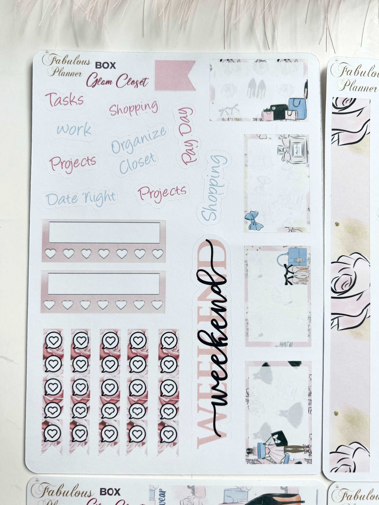 4 Sheets - Glam Closet Stickers Kit