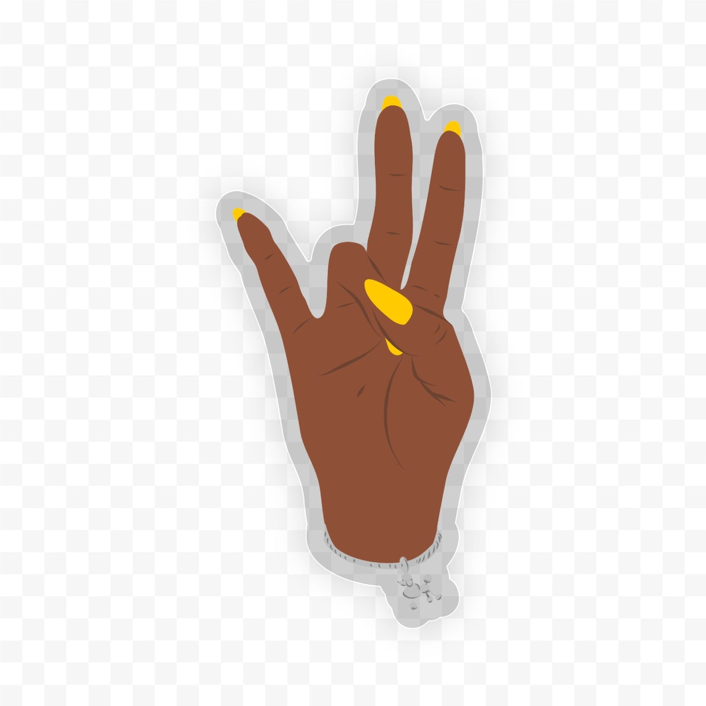 Sorority Inspired Royal Poodle -Clear Sticker