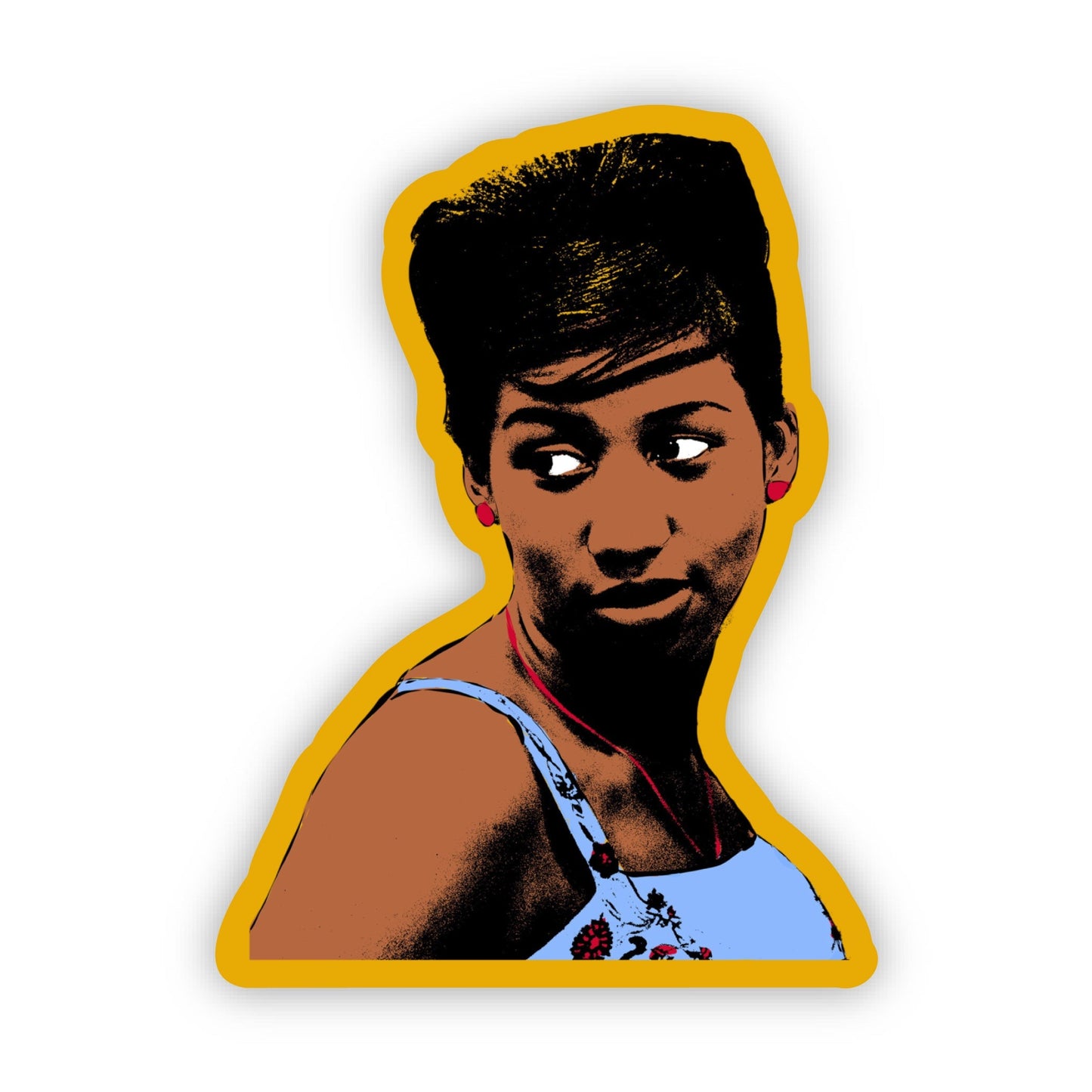 Young Aretha Sticker