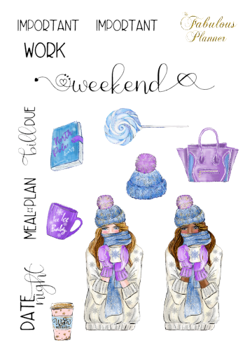 3 Sheets Ice Ice Baby Winter Stickers