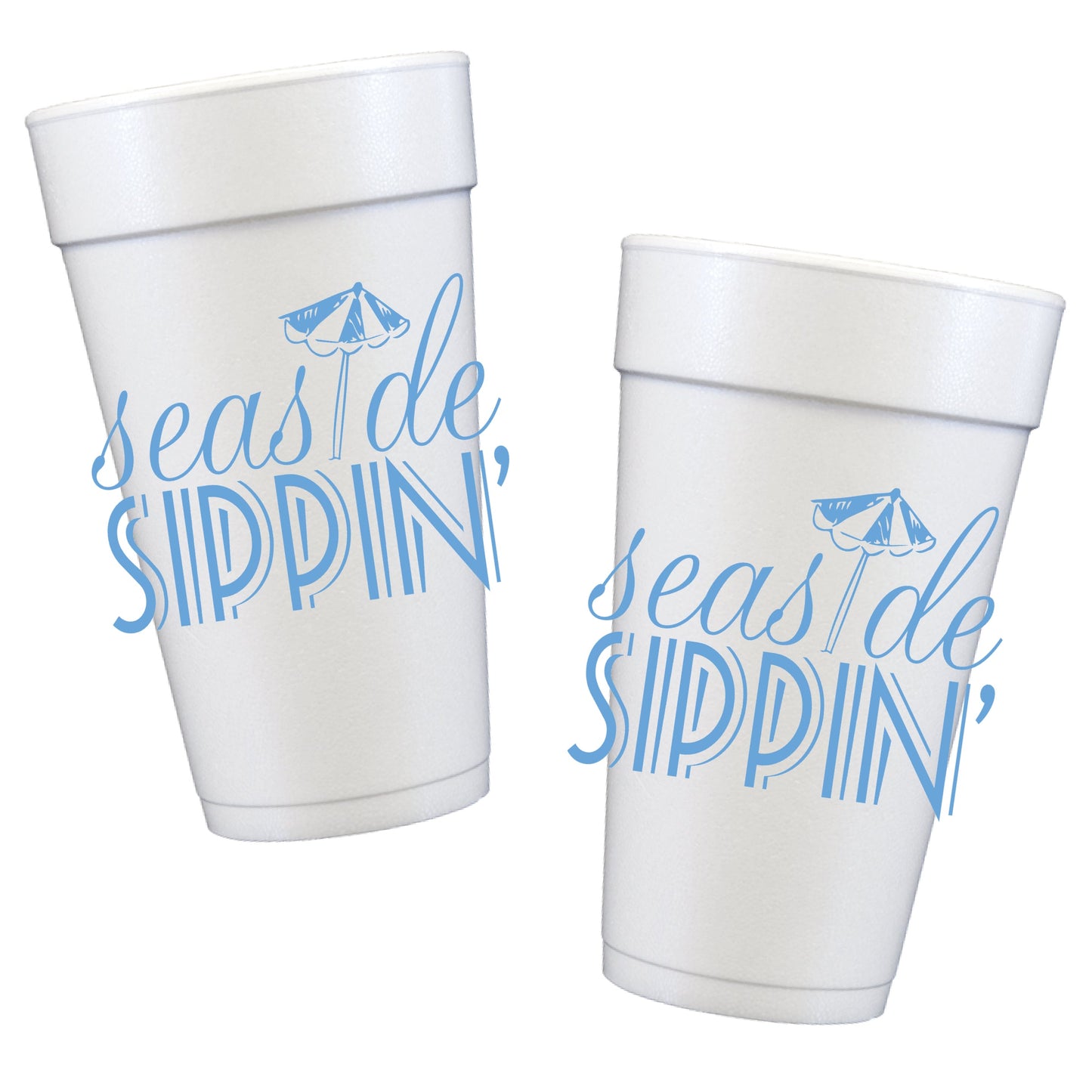 Seaside Sippin' Styrofoam Cups