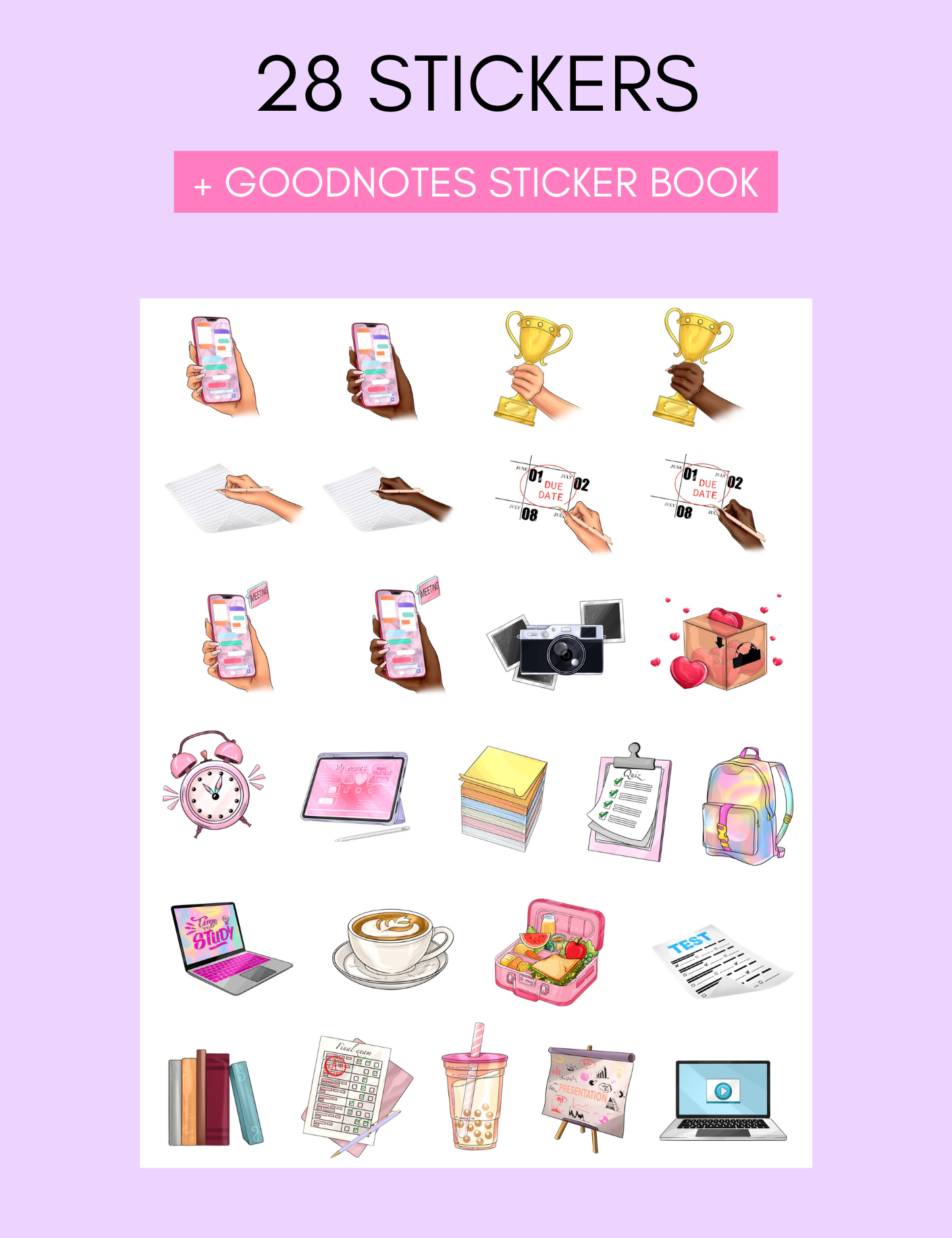 Digital Student Reminder Stickers