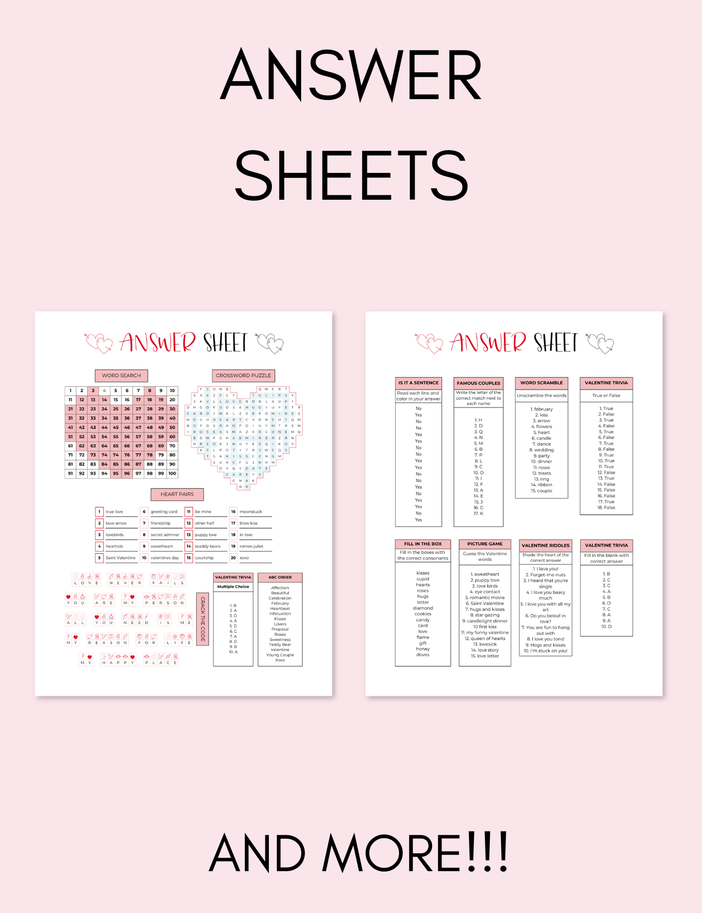 Valentine's Day Activity Pack