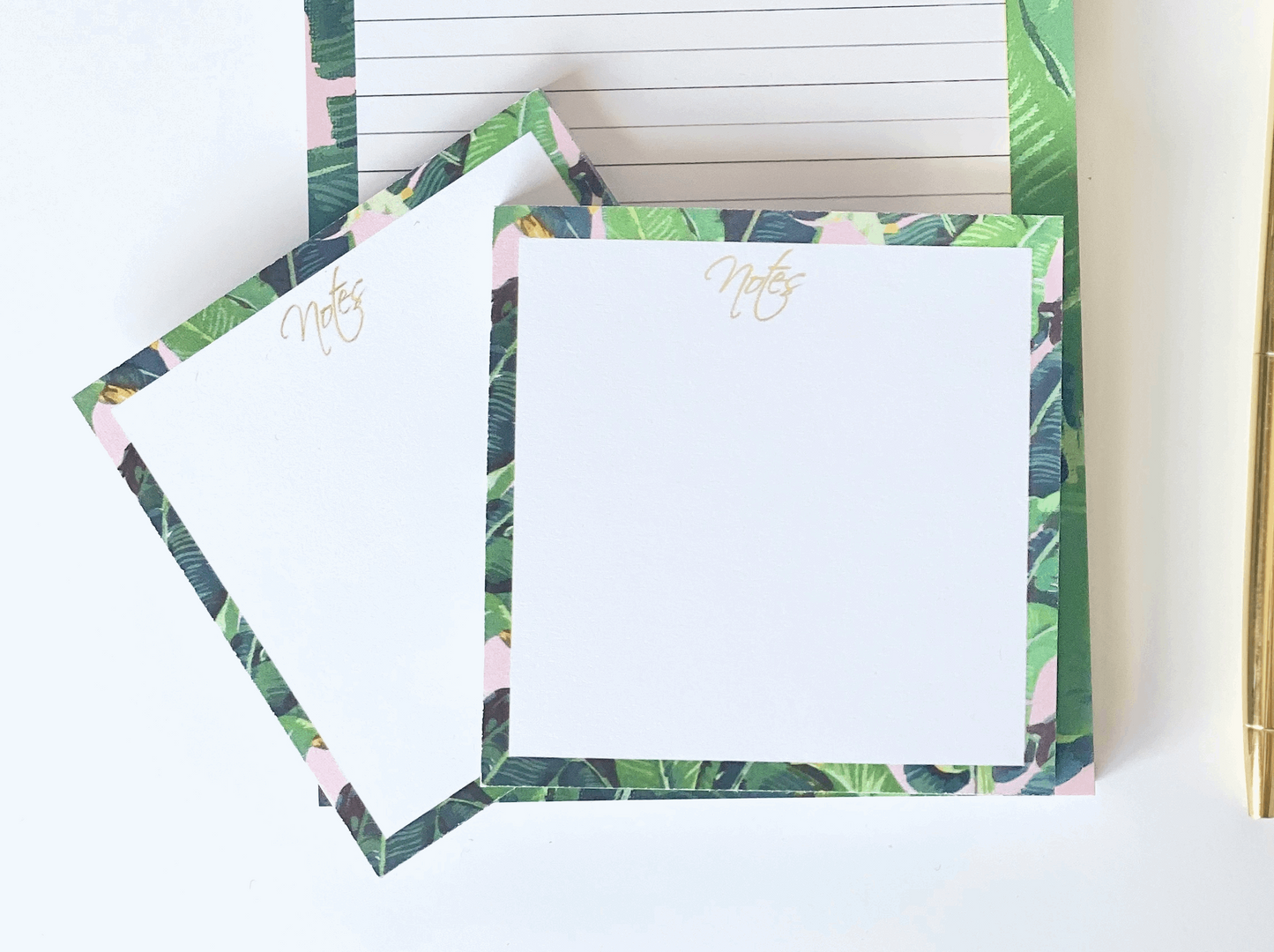 Banana Leaves Sticky Notes Notepad