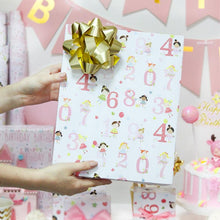 Load image into Gallery viewer, Birthday Girl "Numbers" Wrapping Paper Sheets