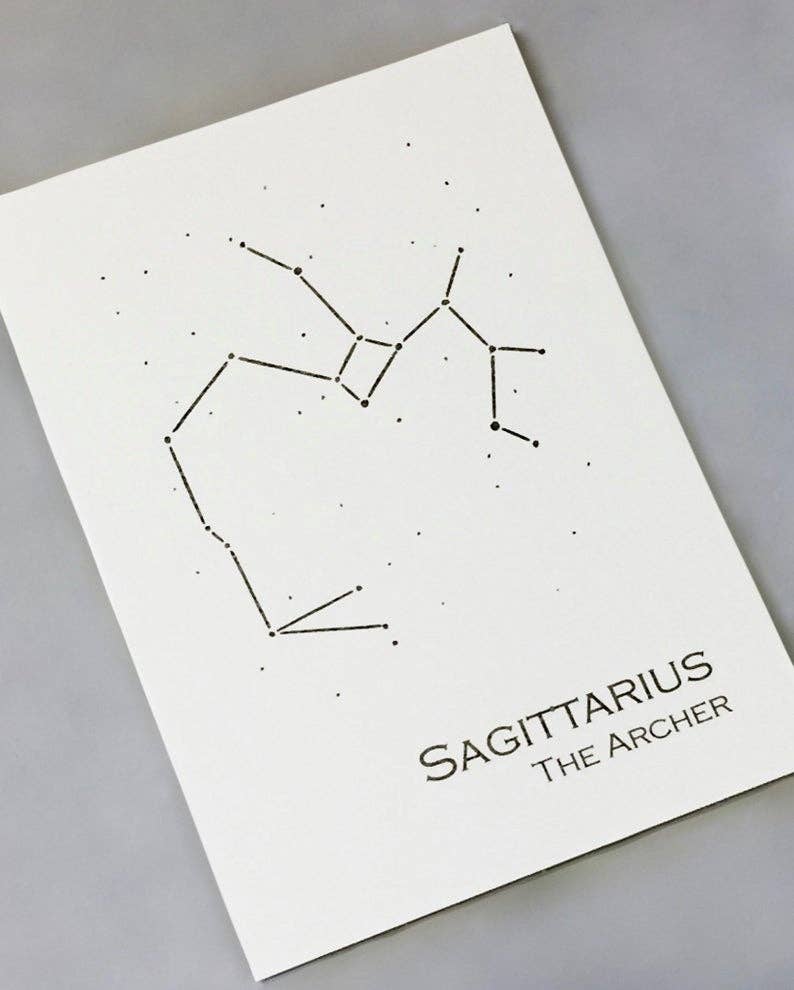 Sagittarius Constellation Zodiac Art Print