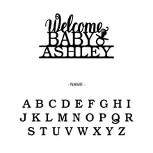 Load image into Gallery viewer, Personalized Welcome Baby's Cake Topper