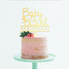 Load image into Gallery viewer, Personalized Baby Girl Cake Topper