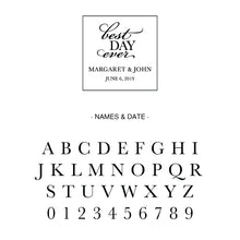 Load image into Gallery viewer, Personalized Best Day Ever Wedding Cake Topper