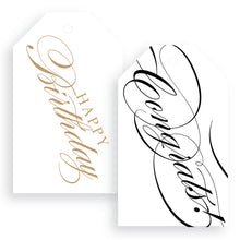 Load image into Gallery viewer, Congrats + Happy Birthday Gift Tags