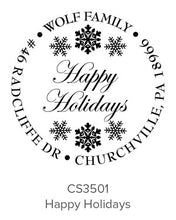 Load image into Gallery viewer, Custom Holiday Stamp CS3501