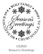 Load image into Gallery viewer, Custom Holiday Stamp CS3501