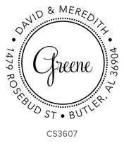 Load image into Gallery viewer, Custom Address Stamp CS3607