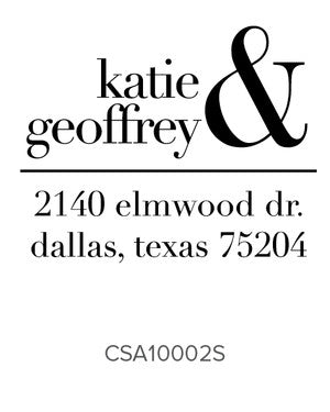 Custom Address Stamp 10002S