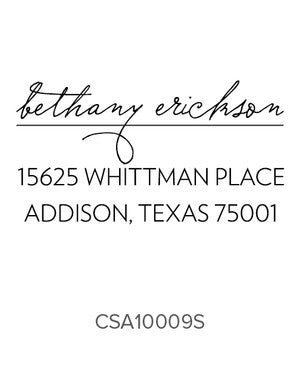 Custom Address Stamp 10009S