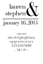 Load image into Gallery viewer, Custom Wedding Stamp CSW10002