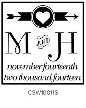 Load image into Gallery viewer, Custom Wedding Stamp CSW10011
