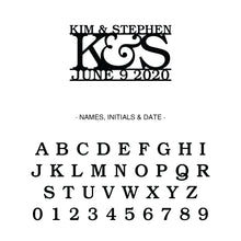 Load image into Gallery viewer, Personalized Classic Wedding Cake Topper