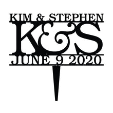 Load image into Gallery viewer, Personalized Classic Wedding Cake Topper