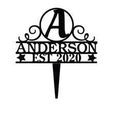 Load image into Gallery viewer, Personalized Couple Established Cake Topper