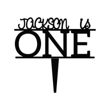 Load image into Gallery viewer, Personalized Baby's First Birthday Cake Topper