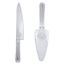 Load image into Gallery viewer, Acrylic Cake Knife & Server Set - Monogram