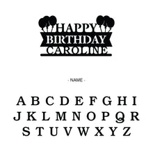 Load image into Gallery viewer, Personalized Balloon Birthday Cake Topper