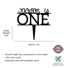 Load image into Gallery viewer, Personalized Baby's First Birthday Cake Topper