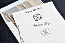 Load image into Gallery viewer, Grand Silk Stationery Box - Black