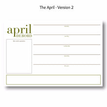 Load image into Gallery viewer, April - Personalized Desk Pad
