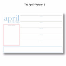 Load image into Gallery viewer, April - Personalized Desk Pad
