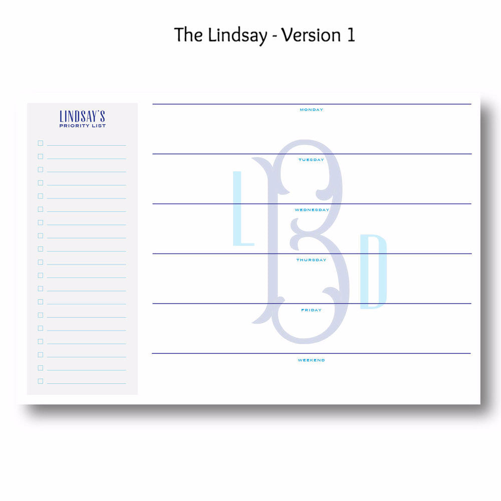 Lindsay - Personalized Desk Pad