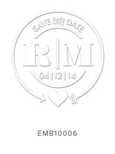 Load image into Gallery viewer, Custom Wedding Embosser 10006