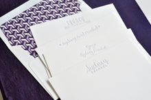 Load image into Gallery viewer, Grand Silk Stationery Box - Purple