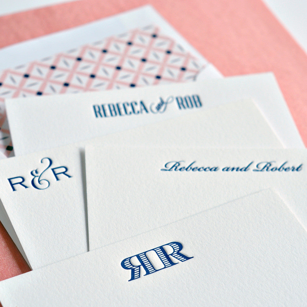 Grand Silk Stationery Box - Blush