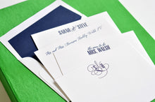 Load image into Gallery viewer, Grand Silk Stationery Box - Green