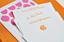 Load image into Gallery viewer, Grand Silk Stationery Box - Orange