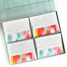Load image into Gallery viewer, Grand Silk Stationery Box - Seafoam