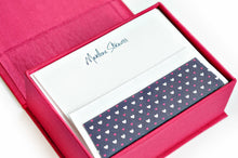 Load image into Gallery viewer, Petite Silk Stationery Box - Magenta