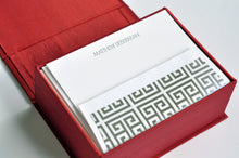 Load image into Gallery viewer, Petite Silk Stationery Box - Red