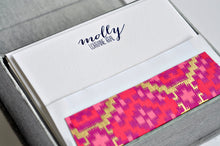 Load image into Gallery viewer, Petite Silk Stationery Box - Silver