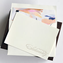 Load image into Gallery viewer, Petite Silk Stationery Box - Brown