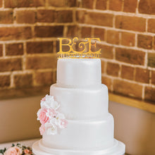 Load image into Gallery viewer, Personalized Initial and Date Wedding Cake Topper