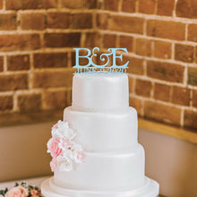 Load image into Gallery viewer, Personalized Initial and Date Wedding Cake Topper