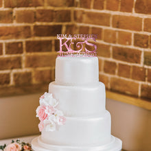 Load image into Gallery viewer, Personalized Classic Wedding Cake Topper