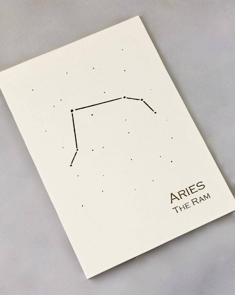 Aries Constellation Zodiac Art Print