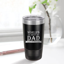 Load image into Gallery viewer, World's Best Dad 20oz Tumbler