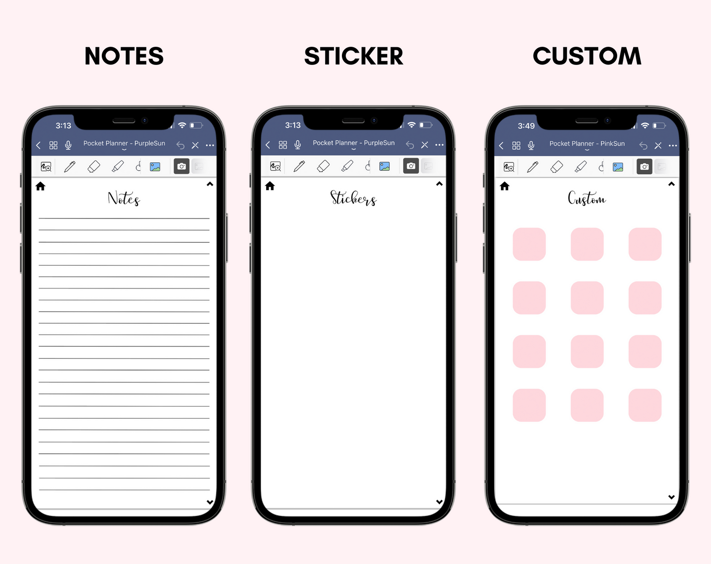 Digital Phone Planner Bundle