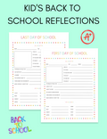 Kid's Back To School Reflection