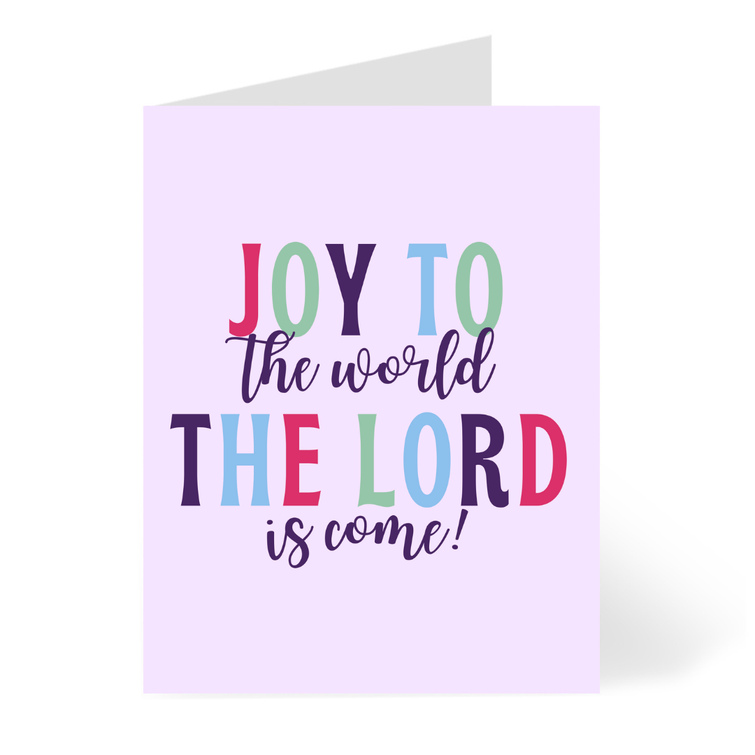 Joy to the World Christmas Card